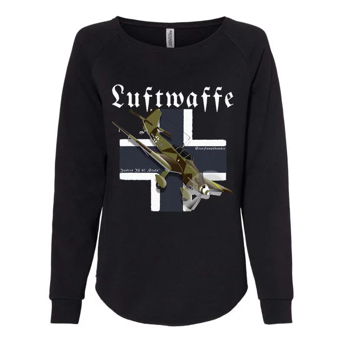 German Warbird I Junkers Ju 87 Stuka I Ww2 Airplanes Womens California Wash Sweatshirt