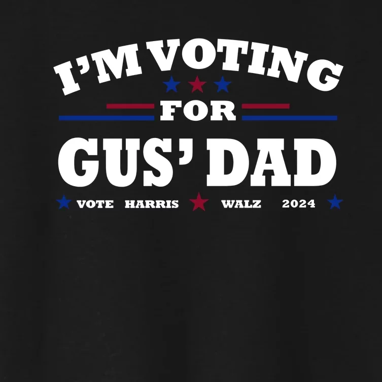 Gus Walz IM Voting For Gus Dad Tim Walz Women's Crop Top Tee