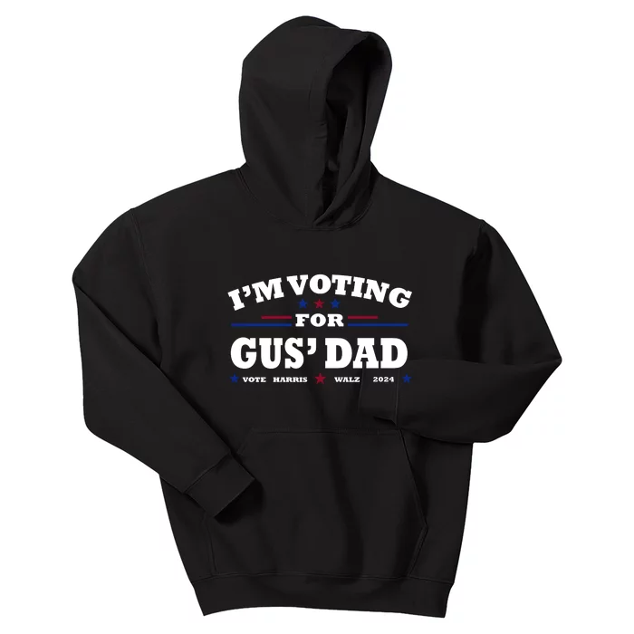 Gus Walz IM Voting For Gus Dad Tim Walz Kids Hoodie