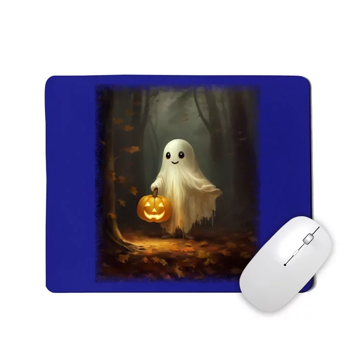 Ghost Walikng In The Forest Halloween Costume Funny Gift Mousepad