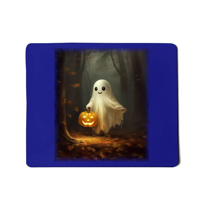 Ghost Walikng In The Forest Halloween Costume Funny Gift Mousepad