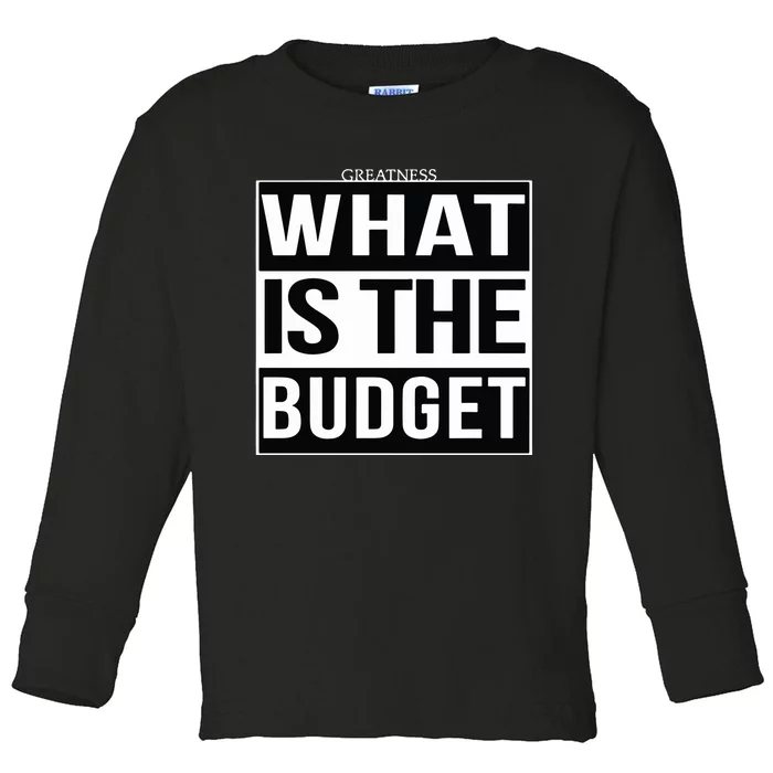 Greatness What Is The Budget Toddler Long Sleeve Shirt