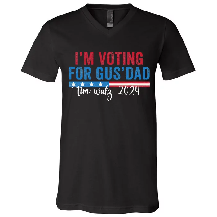 Gus Walz IM Voting For Gus Dad V-Neck T-Shirt