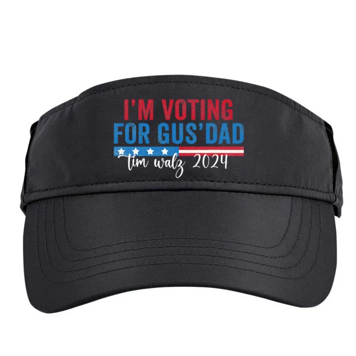 Gus Walz IM Voting For Gus Dad Adult Drive Performance Visor