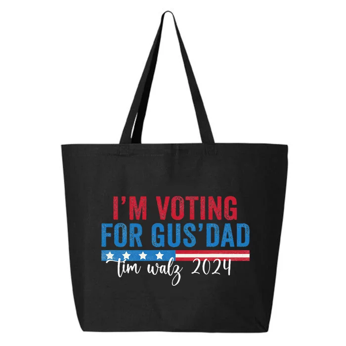 Gus Walz IM Voting For Gus Dad 25L Jumbo Tote