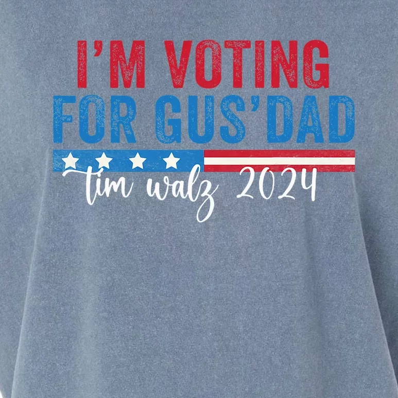 Gus Walz IM Voting For Gus Dad Garment-Dyed Women's Muscle Tee