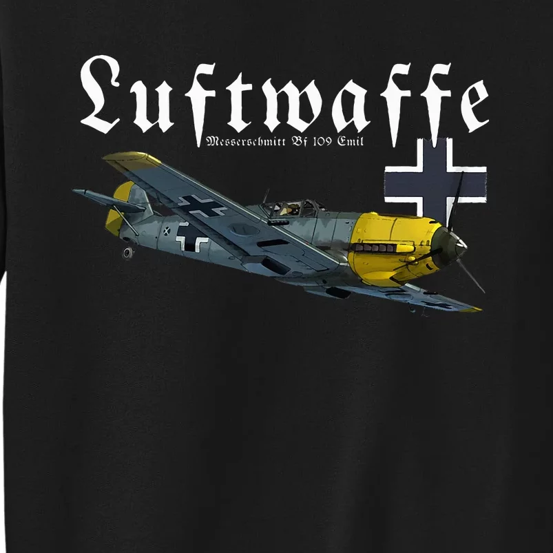 German Warbird I Messerschmitt BF109 I WW2 Airplanes Sweatshirt