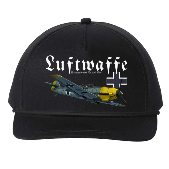 German Warbird I Messerschmitt BF109 I WW2 Airplanes Snapback Five-Panel Rope Hat