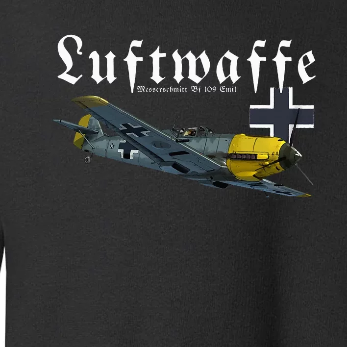 German Warbird I Messerschmitt BF109 I WW2 Airplanes Toddler Sweatshirt