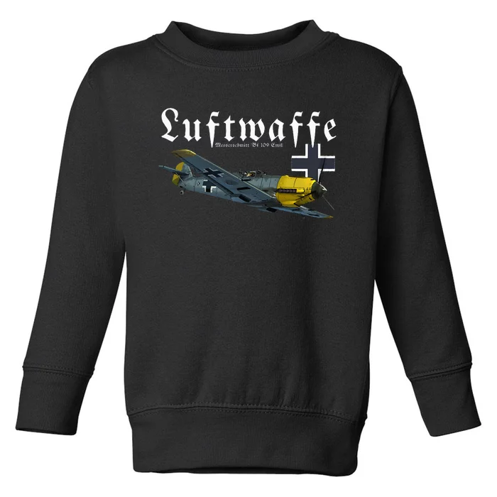 German Warbird I Messerschmitt BF109 I WW2 Airplanes Toddler Sweatshirt