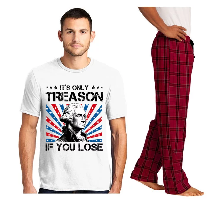 George Washington ItS Only Treason If You Lose 4th Of July Pajama Set