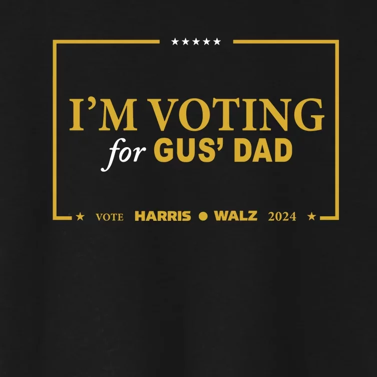 Gus Walz IM Voting For Gus Dad Coach Walz Women's Crop Top Tee