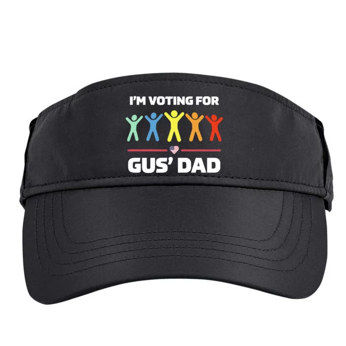 Gus Walz IM Voting For Gus Dad Election Adult Drive Performance Visor