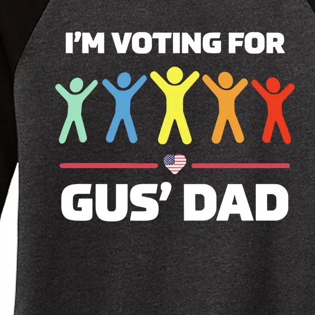 Gus Walz IM Voting For Gus Dad Election Women's Tri-Blend 3/4-Sleeve Raglan Shirt