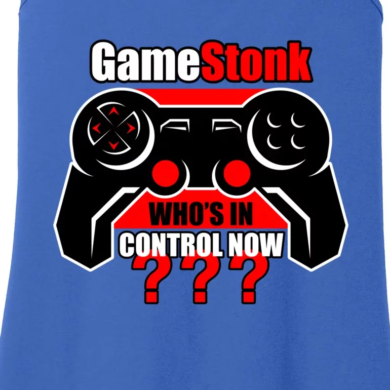 Gamestonk Who’s In Control Now Gamestick Stop Game Stonk Gme Cool Gift Ladies Essential Tank