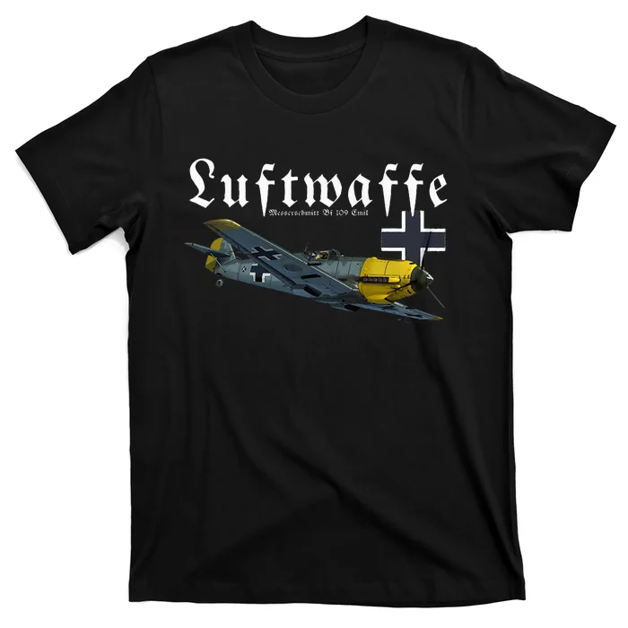 German Warbird I Messerschmitt Bf109 I Ww2 Airplanes T-Shirt