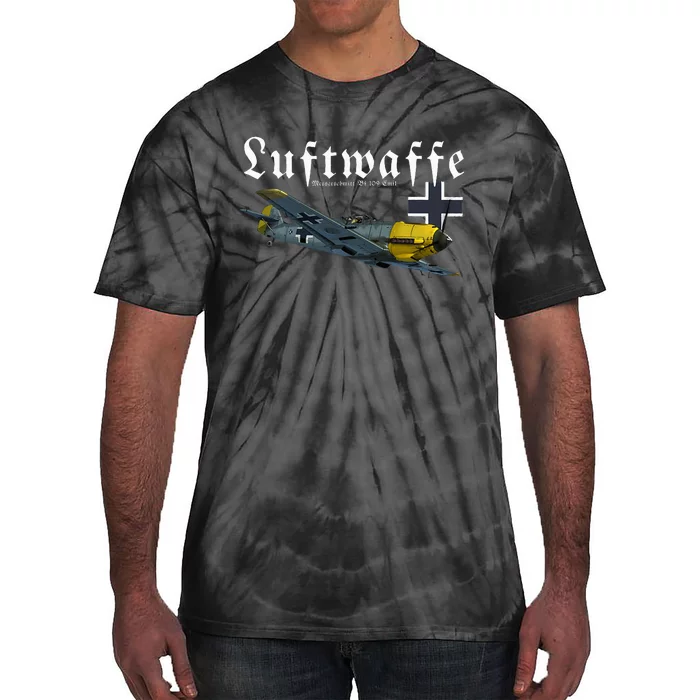 German Warbird I Messerschmitt Bf109 I Ww2 Airplanes Tie-Dye T-Shirt