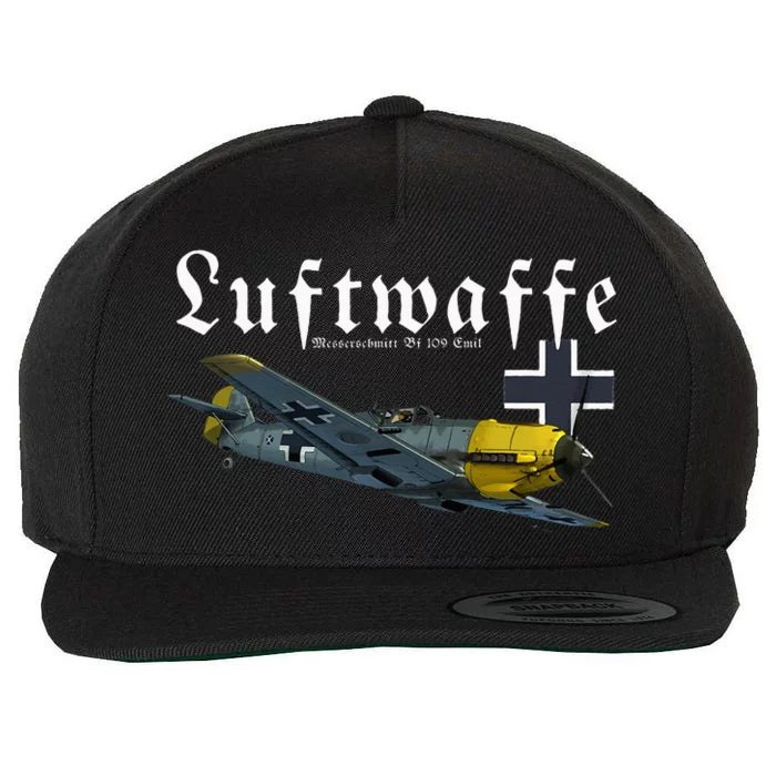 German Warbird I Messerschmitt Bf109 I Ww2 Airplanes Wool Snapback Cap