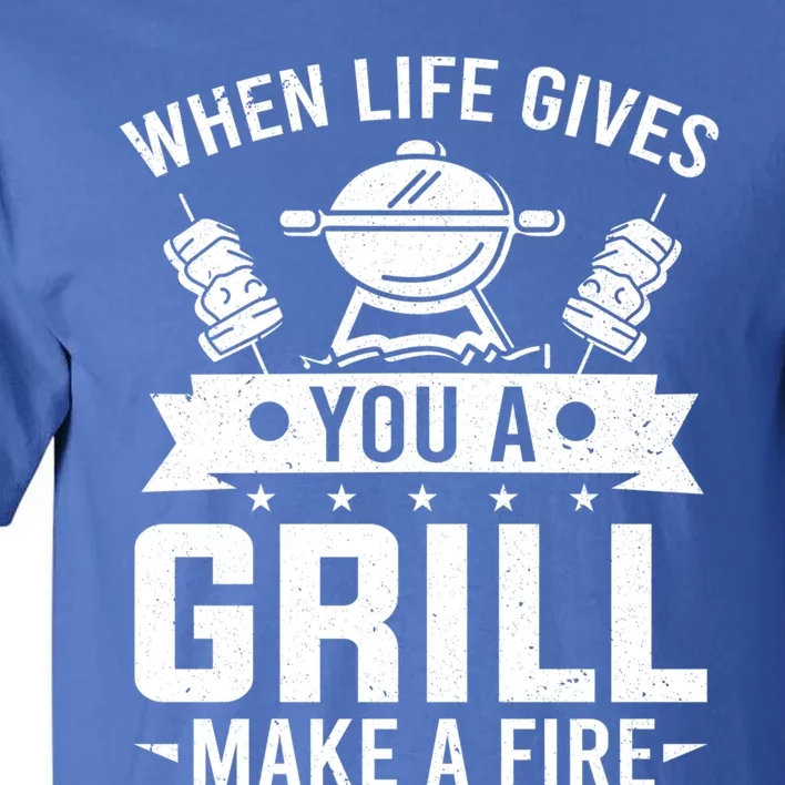 Griller When Life Gives You A Grill Grilling Smoker Bbq Great Gift Tall T-Shirt