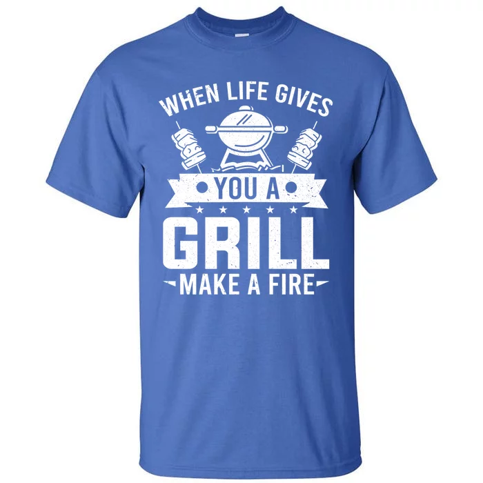 Griller When Life Gives You A Grill Grilling Smoker Bbq Great Gift Tall T-Shirt