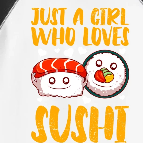 Girl Who Loves Sushi Lover Kawaii Meaningful Gift Toddler Fine Jersey T-Shirt