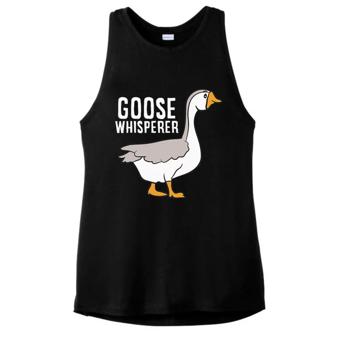 Goose Whisperer Love Goose Bird Lover Gift Funny Goose Ladies Tri-Blend Wicking Tank