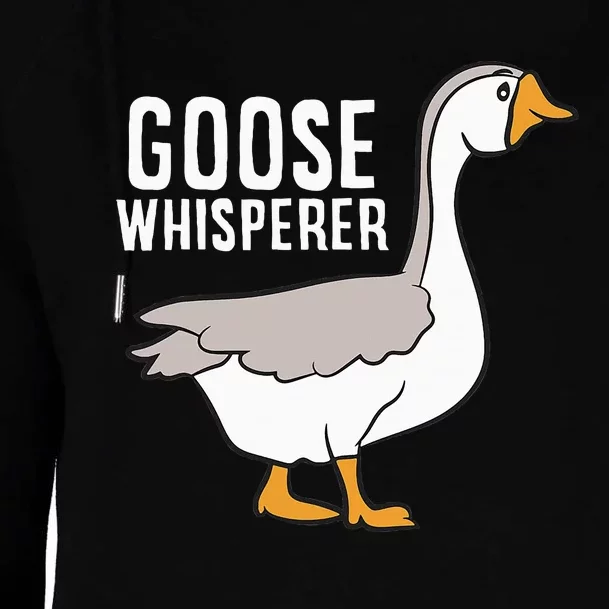 Goose Whisperer Love Goose Bird Lover Gift Funny Goose Womens Funnel Neck Pullover Hood