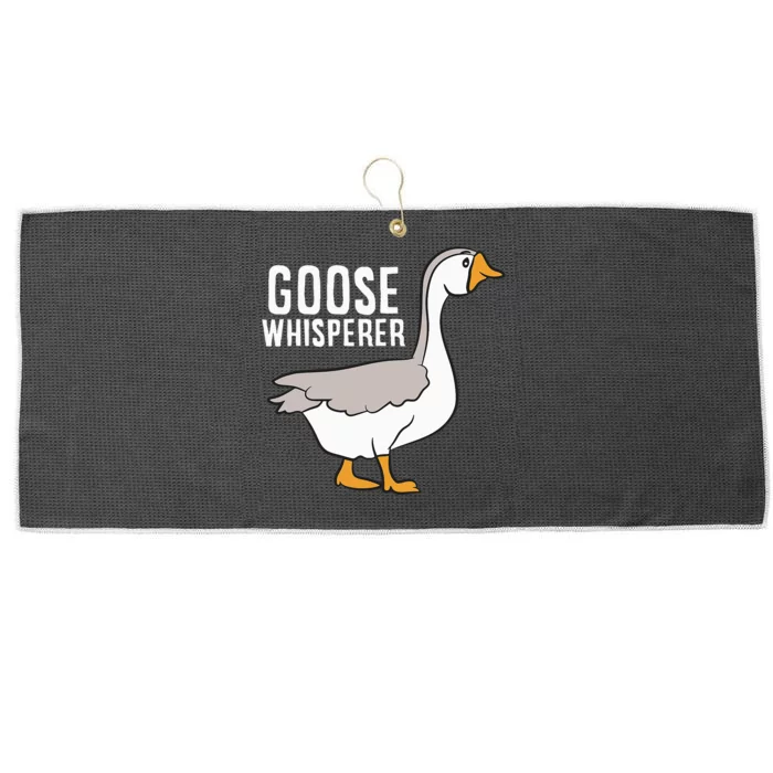 Goose Whisperer Love Goose Bird Lover Gift Funny Goose Large Microfiber Waffle Golf Towel