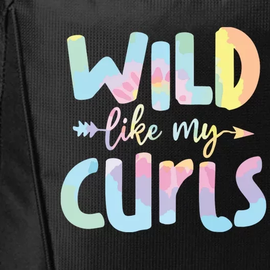 Girls Wild Like My Curls Funny Curly Hair Le Tie Dye City Backpack