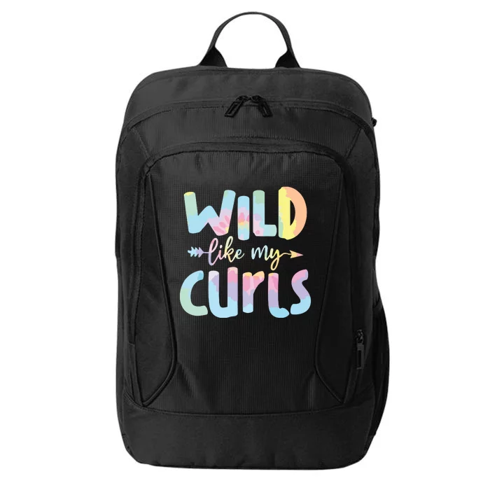 Girls Wild Like My Curls Funny Curly Hair Le Tie Dye City Backpack