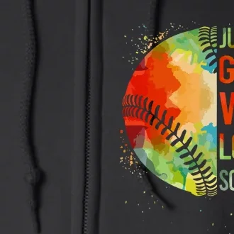 Girl Who Love Softball T Catcher Cute Women Gift Full Zip Hoodie