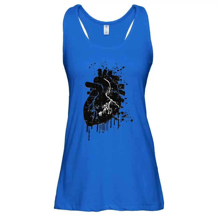 Gym Work Motivational Ly Love Heart Premium Ladies Essential Flowy Tank