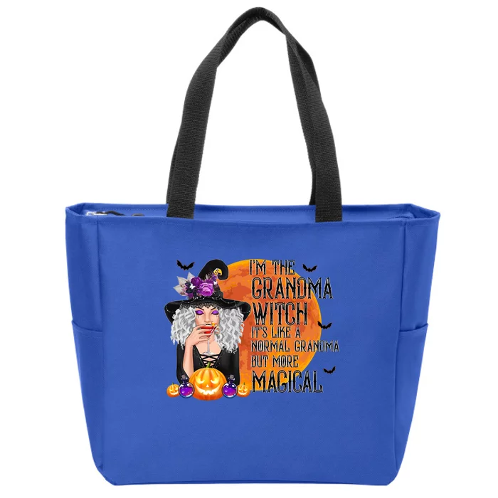 Grandma Witch More Magical And Awesome Halloween Nana Gift Zip Tote Bag