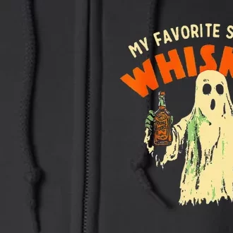 Ghost Whiskey My Favorite Spirit Is Whiskey Ghost Full Zip Hoodie