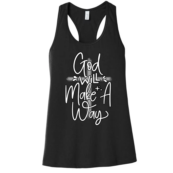 God Will Make A Way Women's Racerback Tank