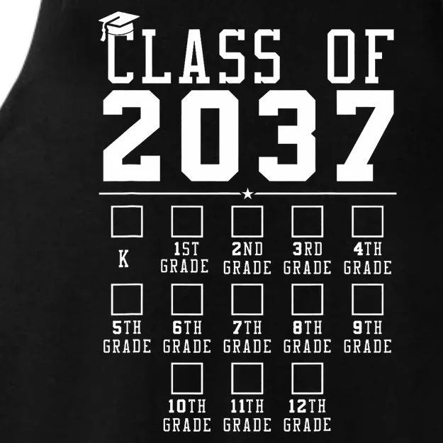 Grow With Me Class Of 2037 Handprint Kindergarten Graduation Ladies Tri-Blend Wicking Tank