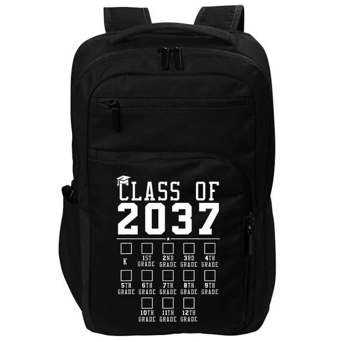 Grow With Me Class Of 2037 Handprint Kindergarten Graduation Impact Tech Backpack