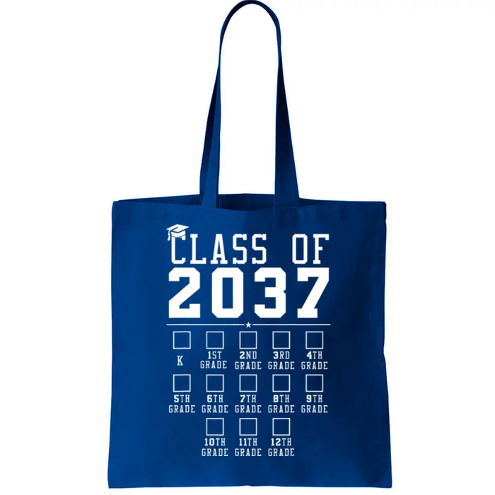 Grow With Me Class Of 2037 Handprint Kindergarten Graduation Tote Bag