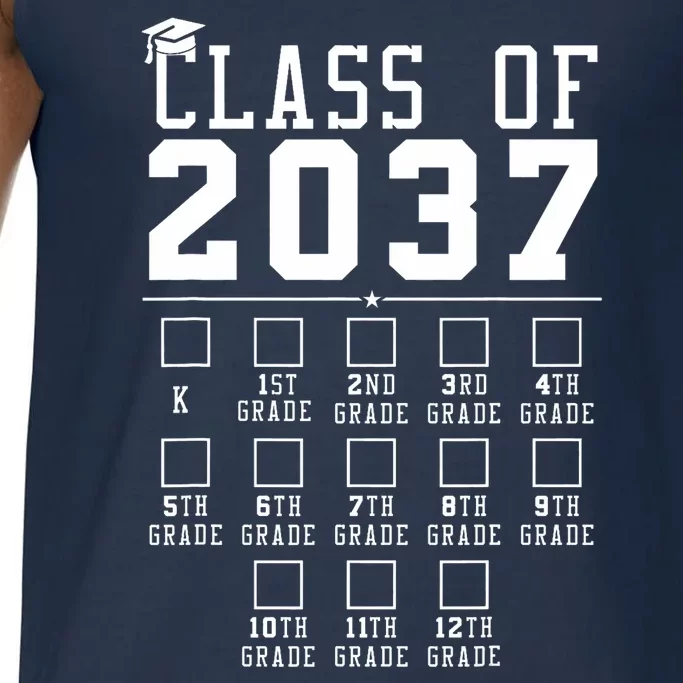 Grow With Me Class Of 2037 Handprint Kindergarten Graduation Comfort Colors® Tank Top