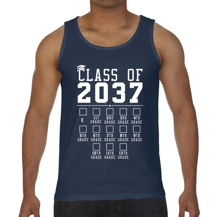 Grow With Me Class Of 2037 Handprint Kindergarten Graduation Comfort Colors® Tank Top