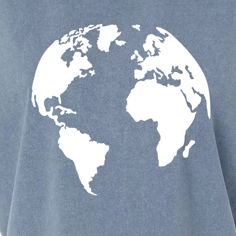 Globe World Map Gift Garment-Dyed Women's Muscle Tee