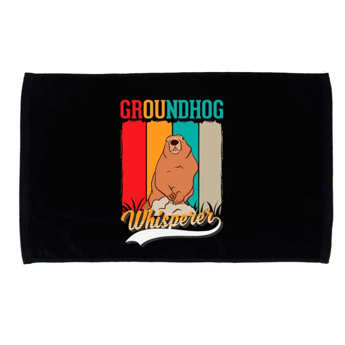 Groundhog Whisperer Marmot Whisperer Microfiber Hand Towel