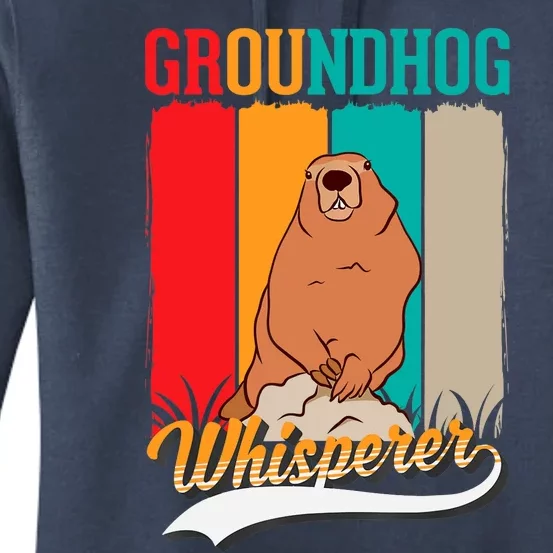 Groundhog Whisperer Marmot Whisperer Women's Pullover Hoodie