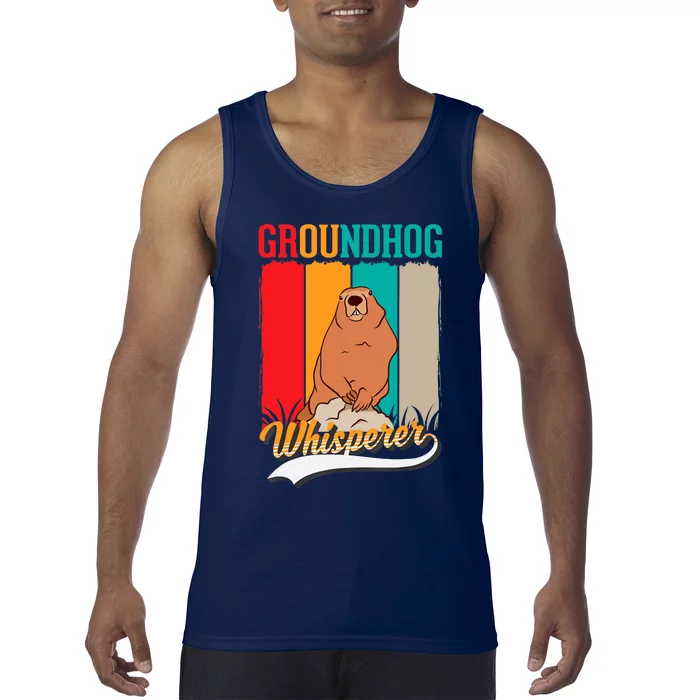 Groundhog Whisperer Marmot Whisperer Tank Top