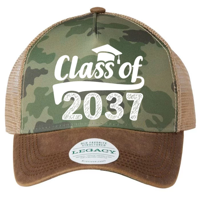 Grow With Me Class Of 2037 Graduation Preschool Legacy Tie Dye Trucker Hat