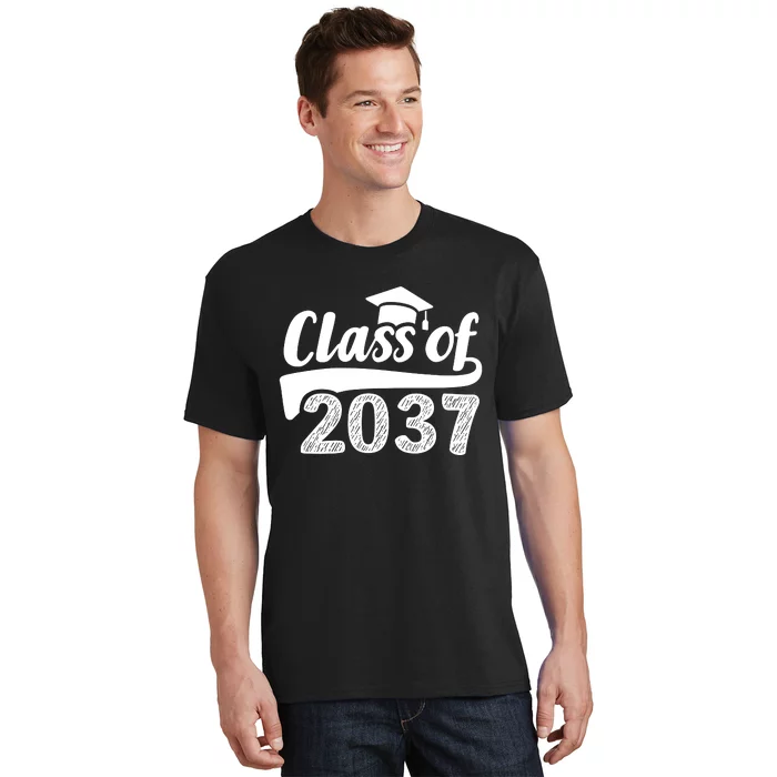 Grow With Me Class Of 2037 Graduation Preschool T-Shirt