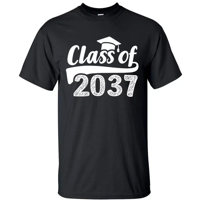 Grow With Me Class Of 2037 Graduation Preschool Tall T-Shirt