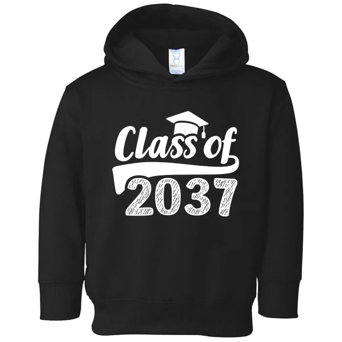 Grow With Me Class Of 2037 Graduation Preschool Toddler Hoodie