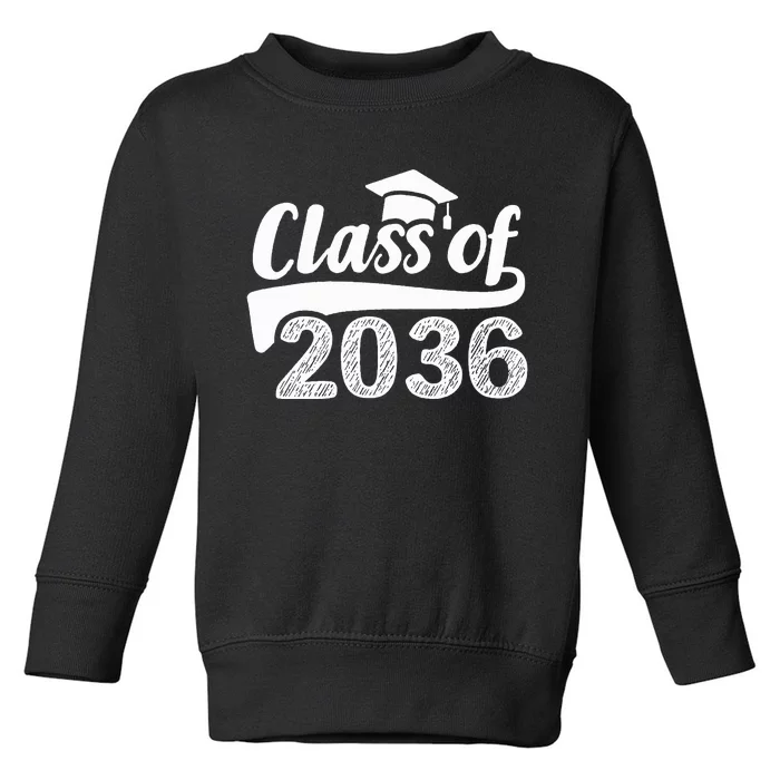 Grow With Me Class Of 2036 Graduation Preschool Toddler Sweatshirt