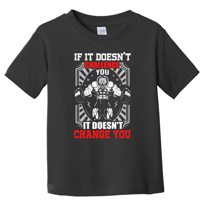 Gym Workout Motivational Toddler T-Shirt